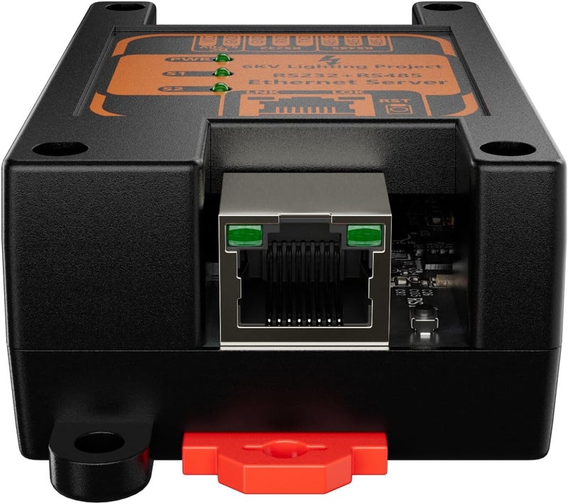 ADNET RS232 RS485 to Ethernet Converter | Dual Serial Device Server with Modbus TCP RTU Support | Simultaneous RS-232 & RS-485 | Industrial DIN Rail | DC 6–70V | DHCP & Static IP | Web UI Config - Image 2